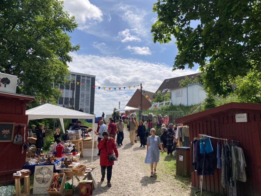 Loppemarked og street food i Københavnstrup